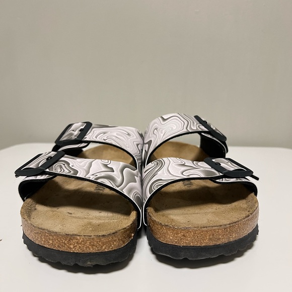 Birkenstock Arizona Birko-Flor Marble Twirl Black/White Women’s EU 42 US 11 - Picture 2 of 9